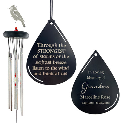 Memorial Cardinal Prisms 20 inch Wind Chime 