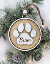 Pet Memorial Holiday Ornament in Memory of a Beloved Dog or Cat Modern Farmhouse Christmas Gift by Weathered Raindrop