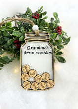 Arrives for Mothers Day Gifts for Grandma "Grandma's Little Cookies" Personalized Grandchildren Ornament by Weathered Raindrop