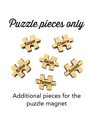 New Set of Puzzle Pieces: Reorder More Puzzle Pieces for We Love You to Pieces Puzzle Magnet - Puzzle Box Magnet Sold Separately - Add Throughout the Years
