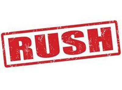 RUSH SHIPPING ADD ON for UPS 2 Day Shipping, 1 Business Day Production