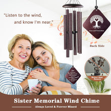 Memorial Gifts for Loss of Sister, 32" Sympathy Wind Chimes for Loss of Sister, Loss of Sister Sympathy Gift, Bereavement Wind Chimes in Memory of Loss of Sister