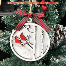 Wooden Cardinal Christmas Ornaments, Hanging Memorial Christmas Decorations, We Are Always with You Cardinal Gifts, Sympathy Gifts for Loss of Loved One, Bereavement Gift Ideas, Sympathy Gift