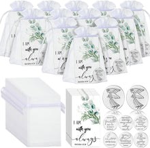 72 Pcs Memorial Angel Sign Coins Set Includes Pocket Angel Tokens Coins Inspirational Christian Bible Verb Quotes Angel Charm with I Am with You Always Cards and White Organza Bags for Home Family