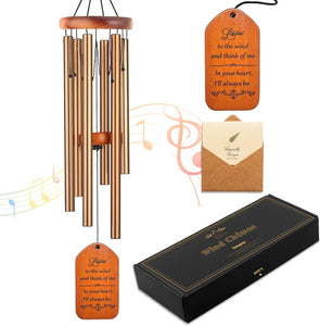 Memorial Gifts for Loss of Father, 30" Metal Memorial Wind Chimes for Loss of Father, Sympathy Gifts for Loss of Dad, Bereavement Gifts for Loss of Father, in Loving Memory Gifts for Dad