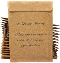 Cardinal Funeral Bird Seed Favors - 20 Individual Sealed Packets of Birdseed - Ready to Give Out, No Assembly Required