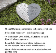 Personalized Sympathy Stone Heart for outside Deep Tone, Memorial for Loss of Loved One Prime, Bereavement Condolence Remembrance Funeral Gifts for Grieving Friends Loss of Child or Baby