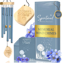 Memorial Wind Chimes 32" Ocean Blue Memorial Wind Chimes for Loss of Loved One -Sympathy Wind Chimes for Loss of Love One - Windchimes in Memory of a Loved One -Memorial Gifts & Funeral Gifts