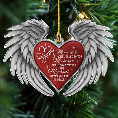 Memorial Ornaments for Loss of Loved One, Memorial Christmas Ornament, Memorial Gifts, Sympathy Gift, Christmas Ornaments, Christmas Decorations (My Mind Talks to You)