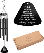 Memorial Wind Chimes for Loss of Father Sympathy Gifts Loss of Dad Papa Rememberance Large Angel Windchimes outside Indoor Garden Home Déco