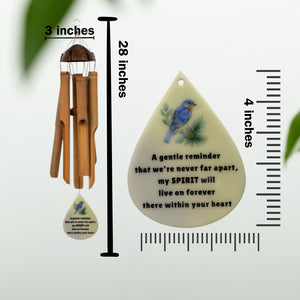 Memorial Wind Chimes Large Deep Tone Gift in Memory after the Loss of a Loved One for Outdoor Gardens and Porch 34 Inches Sympathy Gifts after the Loss of a Loved One