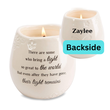 Candle Personalized Memorial Gift Memory Your Light Remains Ceramic Soy Wax Candle Gift After Loss