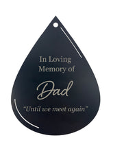 Memorial Gift in Sympathy “How Great Thou Art" Memorial Wood Teardrop Silver Dragonfly Large 28 inch Wind Chime by Weathered Raindrop