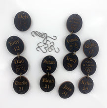 Additional Wood Tags: ENGRAVED for Calendar Wood Signs Family Birthdays & Heaven Days Board - Calendar Sets Sold Separately