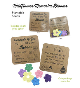 Heart Shaped Seed Paper, Memorial Products