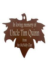 Sympathy "Listen to the Wind" Memorial Leaf Wind Chime Gift in Memory Deep Tone and Personalized by Weathered Raindrop