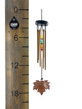 Butterfly Memorial Gift Beaded Copper Wind Chime 18 inch Gift In Memory of a Loved One Outdoor Sympathy Chakra Rust Metal Leaf