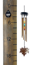 Cardinal Memorial Gift Beaded Copper Wind Chime 18 inch Gift In Memory of a Loved One Outdoor Sympathy Chakra Rust Metal Leaf