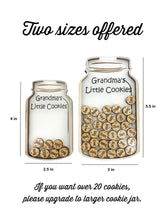 Cookie Jar "Grandma's Little Cookies" Personalized Family Ornament Refrigerator Magnet, Display Stand or Ornament Add Kids Names by Weathered Raindrop
