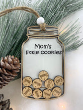 Cookie Jar "Grandma's Little Cookies Gifts" Personalized Family Ornament