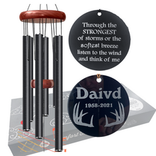 Personalized 28" Wind Chimes for Outside Deep Tone Wind Chimes with 6 Aluminum Tubes Courtyard Decoration. Windchimes Outdoor Create an Enjoyable Atmosphere & Gift for Heaven Days, Loss, Mothers Day