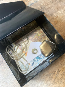 Angel Wings Memory Box Personalized in Memory of a Loved One, Holds Funeral Cards, Pictures, Special Mementos or Keepsakes; Add Custom Name