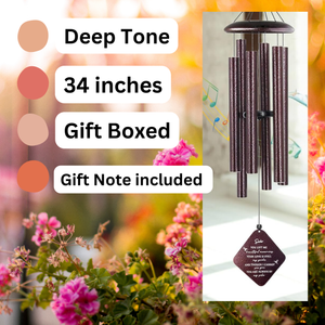 Memorial Gifts for Loss of Father, Large Sympathy Wind Chimes for Loss of a Dad, Loss of Dad Sympathy Gift, Bereavement Wind Chimes in Memory of a Mother