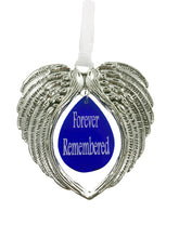 FREE Gift with Ornament Purchase "Forever Remembered" Angel Wing Teardrop Ornament - NON CUSTOM - One Per Order - Must Add To Your Cart - Ships to Same Address as Order