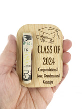 Graduation Gift 2024 MAGNET Money Holder Personalized Gift Keepsake Funny Family Custom Gifts for Kids, Grandkids, Teenagers, Grad