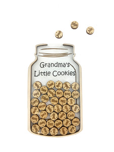 Grandparent Gifts "Grandma's Little Cookies" Personalized Family Grandchildren Ornament