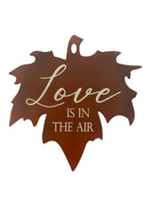 Wedding or Anniversary Custom Wind Chime Gift Set "Love is in the Air" Leaf - Deep Tone and Personalized