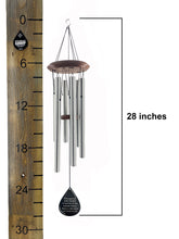 Sale Personalized "Strongest of Storms" Silver Large 28 inch Custom Wind Chime by Weathered Raindrop