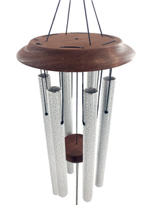 Dragonfly Silver Memorial Wind Chime Gifts in Memory after a Loss of a Loved One-Sympathy Gift Set by Weathered Raindrop