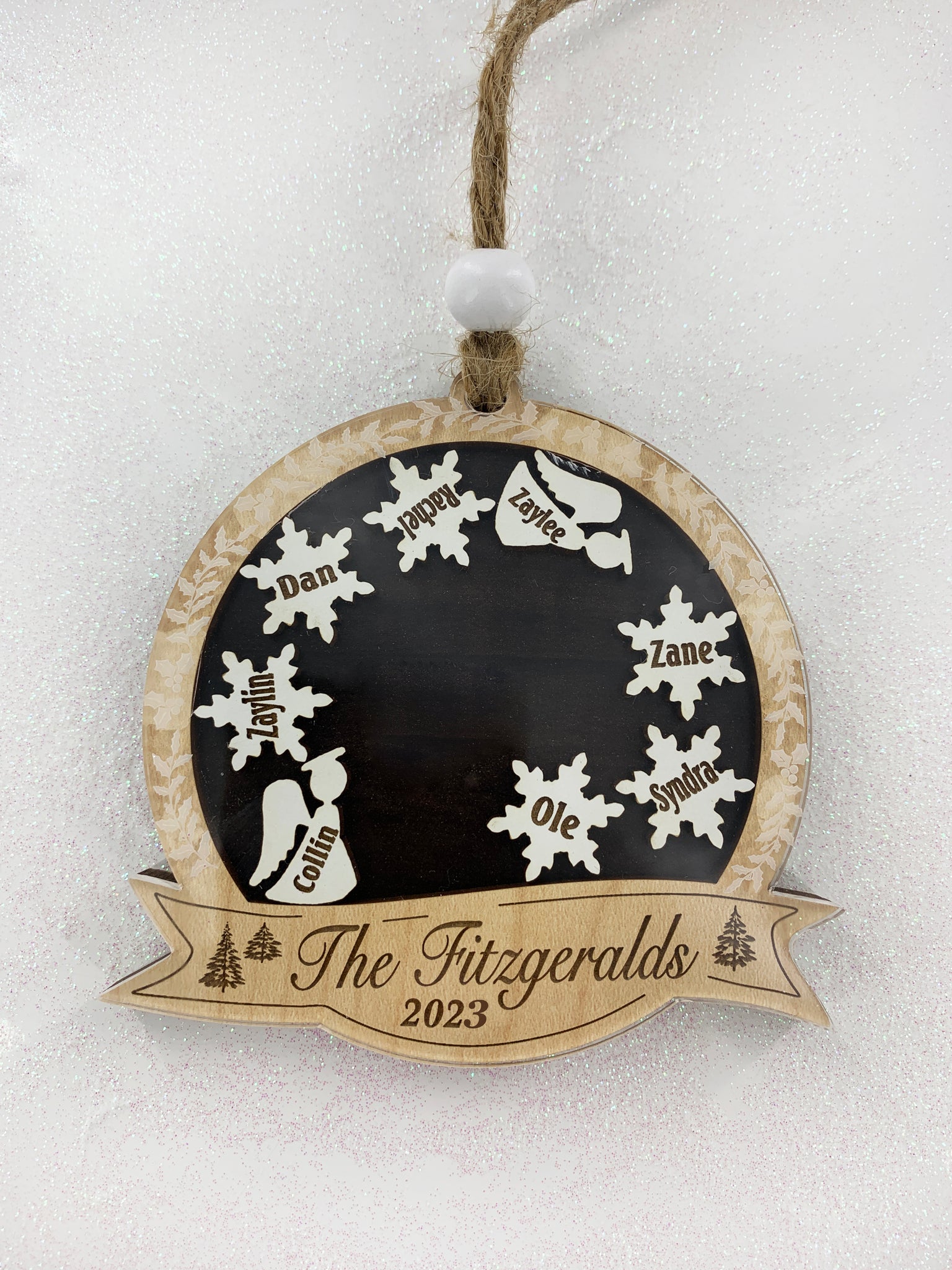 Grandchildren Gift Personalized Ornament 2022 Christmas Tree Gifts –  Weathered Raindrop