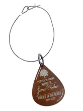 Memorial Tree Dedication Plaque, Personalized Tree Marker Sign, Teardrop Metal Adjustable Custom Tree Tag in Memory of a Loved One