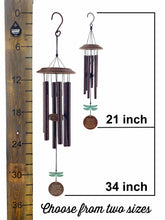 Memorial Dragonfly Wind Chime Gift Set Personalize In Memory of a Loved One by Weathered Raindrop
