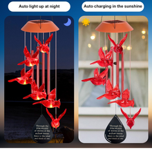 Cardinal Wind Chimes Solar Windchimes Outdoor, Cardinal Wind Chimes for outside Gifts for Women Mom Grandma, Outdoor Christmas Birthday Cardinal Gifts Memorial Gifts Home Garden Decorations
