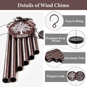 Memorial Gifts for Loss of Dad, 25'' Memorial Wind Chimes for Loss of Father, Sympathy Gifts for Loss of Dad Father, Bereavement/Condolence/Remembrance Gifts, Windchimes in Memory of Dad.