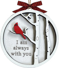 Wooden Cardinal Christmas Ornaments, Hanging Memorial Christmas Decorations, We Are Always with You Cardinal Gifts, Sympathy Gifts for Loss of Loved One, Bereavement Gift Ideas, Sympathy Gift