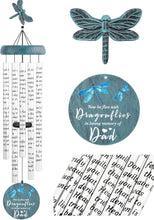 Memorial Wind Chimes for Loss of Mother - 36" Dragonfly Sympathy Windchimes for Outside, Sympathy Gift in Memory of Mom Bereavement Condolences Grief Remembrance Funeral