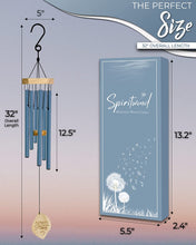 Memorial Wind Chimes 32" Ocean Blue Memorial Wind Chimes for Loss of Loved One -Sympathy Wind Chimes for Loss of Love One - Windchimes in Memory of a Loved One -Memorial Gifts & Funeral Gifts