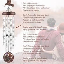 Memorial Wind Chimes for outside - 36" Hummingbird Sympathy Windchimes for Loss of Loved One Mother Father, Sympathy Gift Bereavement Condolences Grief Remembrance Funeral