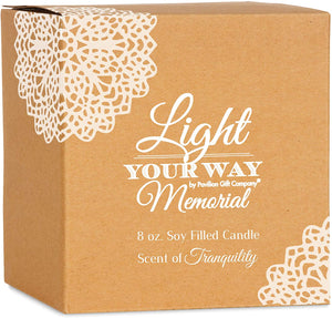 Personalized Memorial Candle Gift Memory Your Light Remains Ceramic Soy Wax Candle Gift After Loss