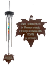 Thank You Gift Beaded Silver Wind Chime 18 inch Gift Wrapped Outdoor Garden Appreciation Gifts