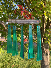 SALE Memorial Gift Through the Storm Blue Acrylic Custom Wind Chime Sun Catcher Sympathy Gift by Weathered Raindrop