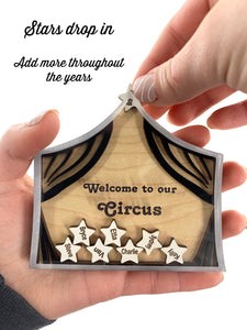 New Set of Stars: Reorder More Stars for Welcome to Our Circus Magnet - Circus Tent Magnet Sold Separately - Add Throughout the Years