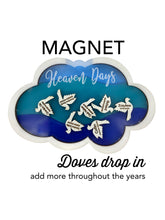 MAGNET Personalized Cloud Remembering Heaven Days Personalized Doves Loved Ones Names, Birth Date & Heaven Date - Add More Through the Years