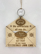 Employee Ornament & Keychain Gift Set | Envelope Gift Card Holder | Add Company Logo Corporate Thank You Holiday Gifts Custom Appreciation