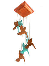 SALE: Hummingbird "Listen to the Wind" Memorial 18 inch Wind Chime Acrylic Top Sympathy Gift by Weathered Raindrop