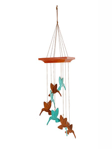 SALE: Hummingbird Personalized Memorial 18 inch Wind Chime Sympathy Gift by Weathered Raindrop